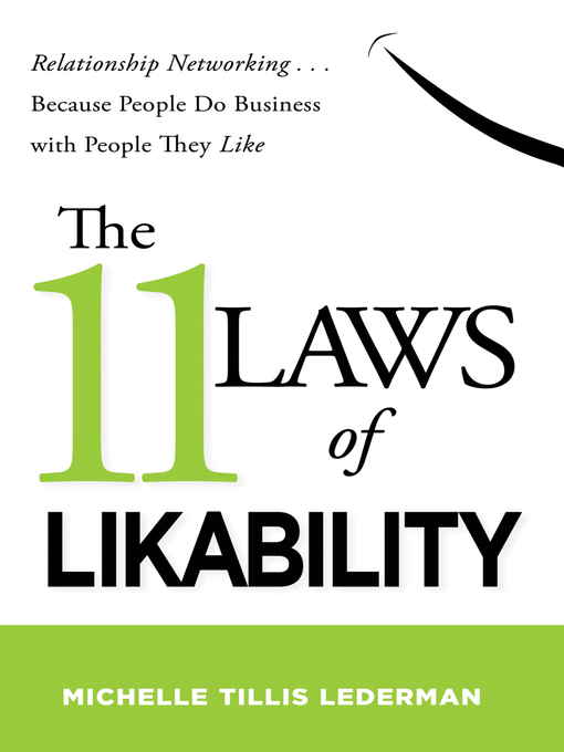 Title details for The 11 Laws of Likability by Michelle Tillis Lederman - Available